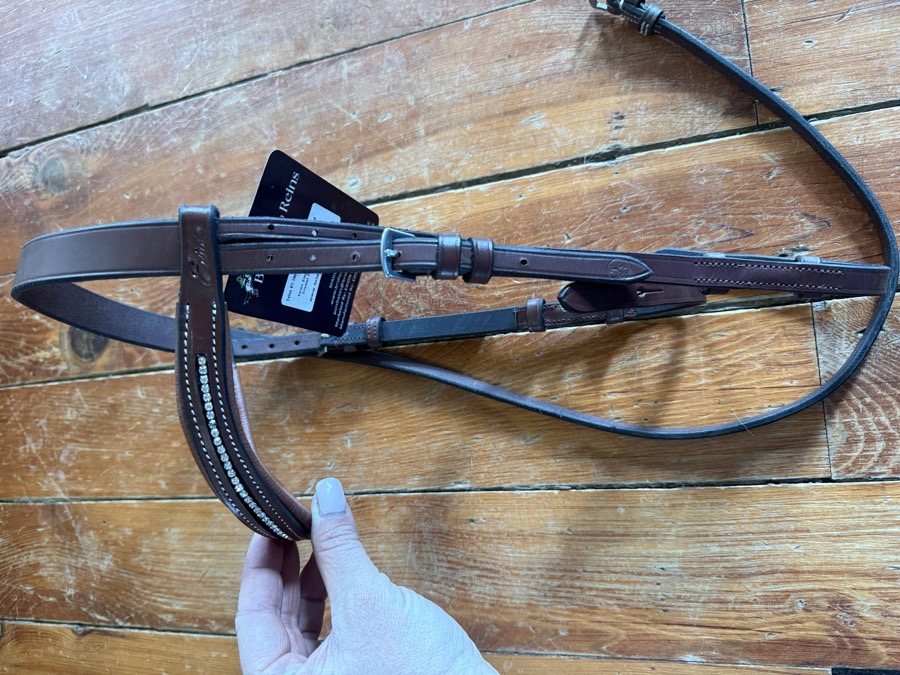 Pony headstall with bling browband