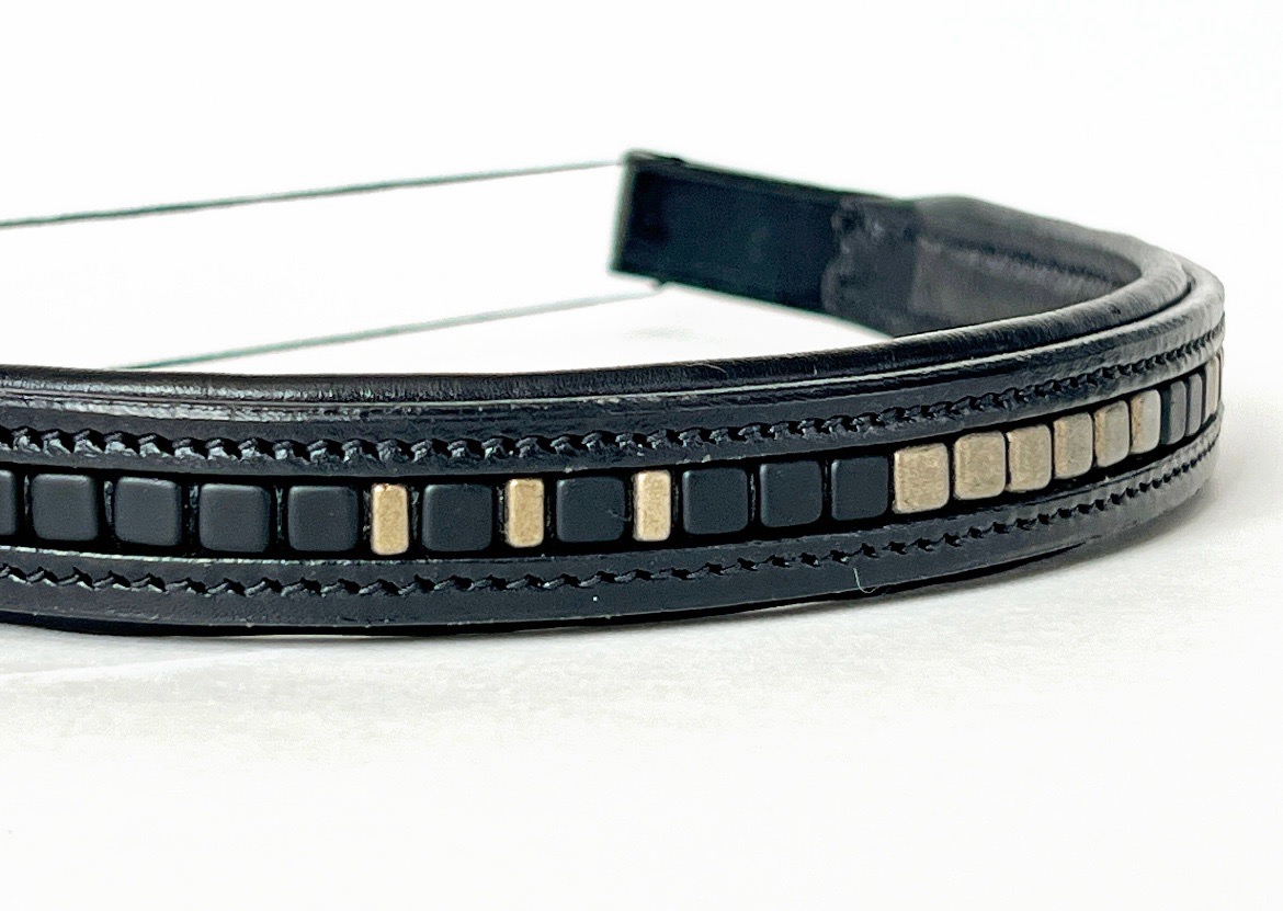 Black and Gold Browband 