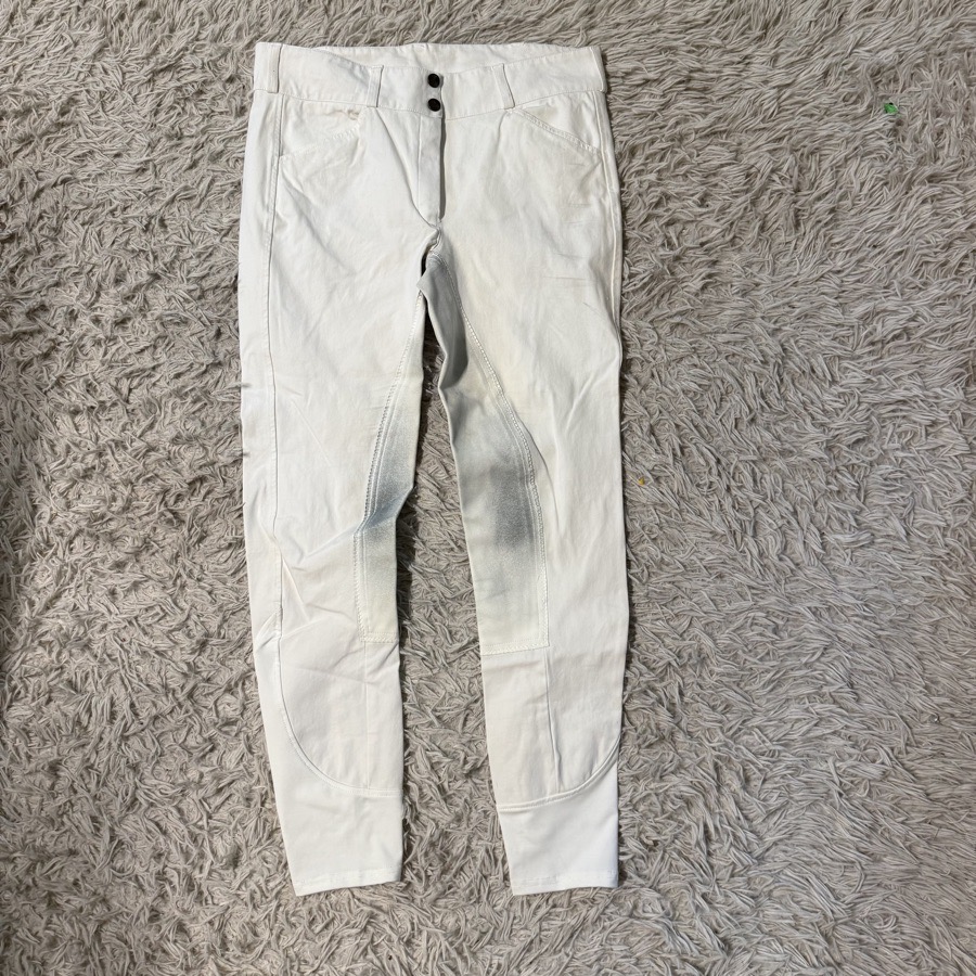 Women’s Size 30L White Dover Full Seat Horseback Riding Breeches