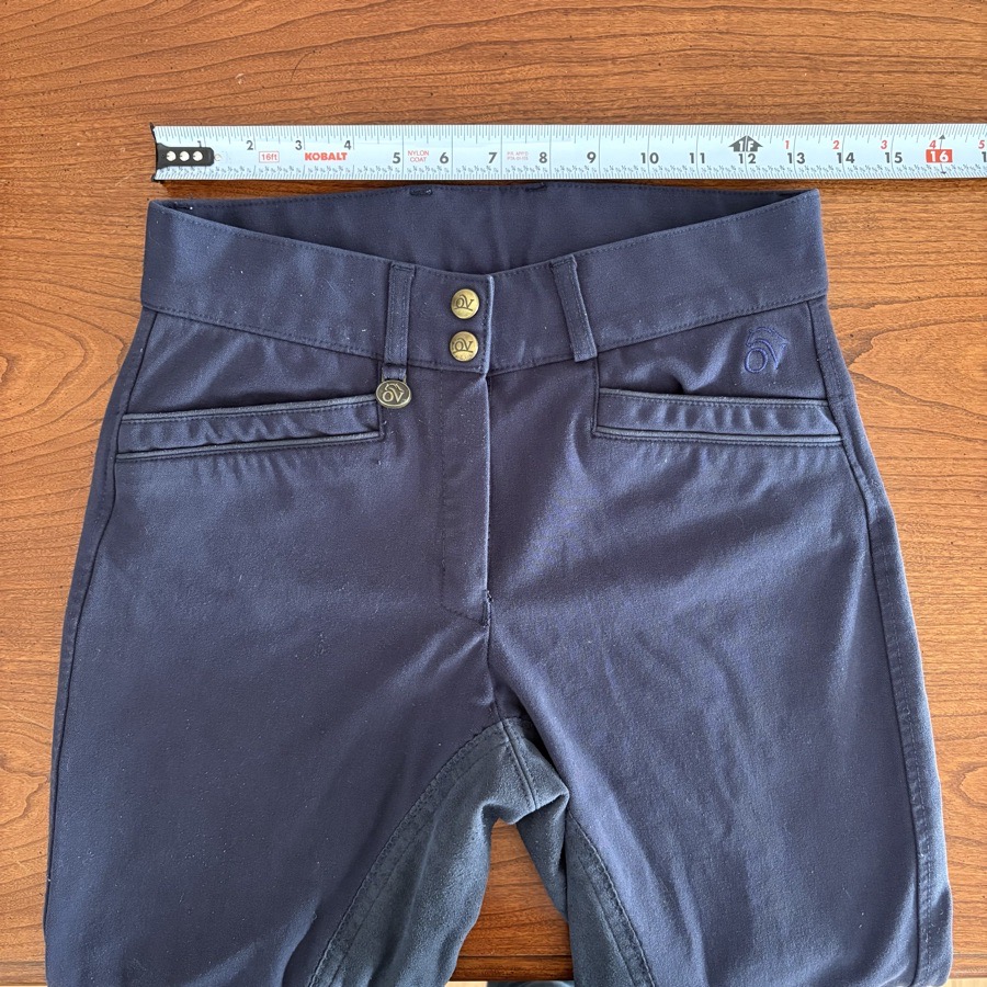 OVATION 28R Navy Full Seat Suede Breeches