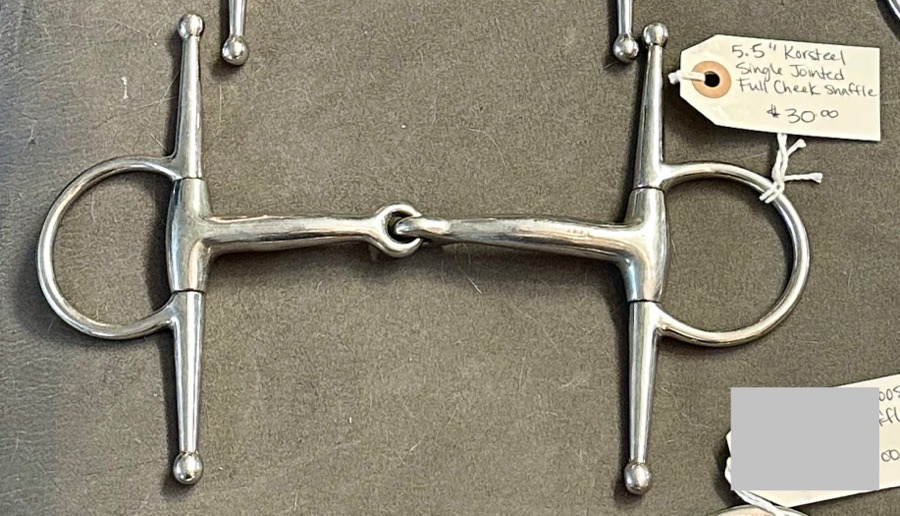 5.5” Korsteel Single Jointed Full Cheek Snaffle 