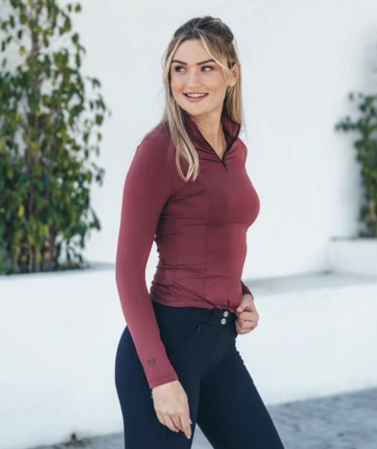 Equestrian Stockholm - UV Protection Top - Bordeaux