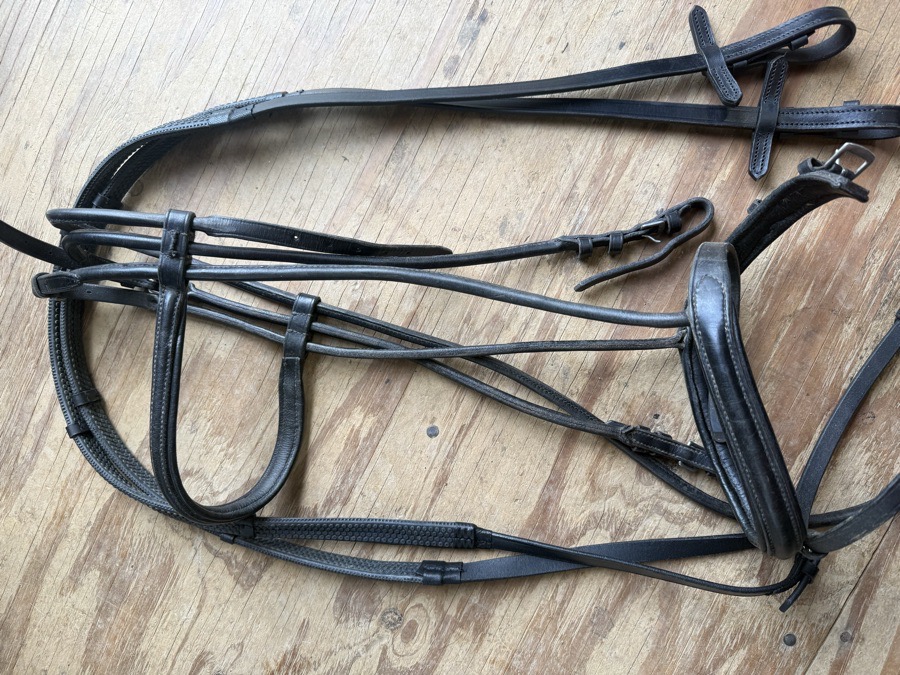 full sized rolled cheek bridle