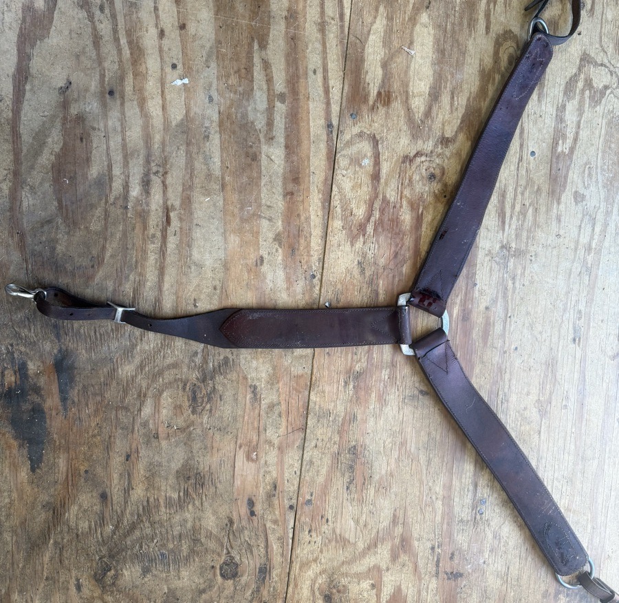 western leather breastplate
