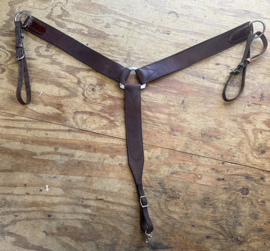 western leather breastplate