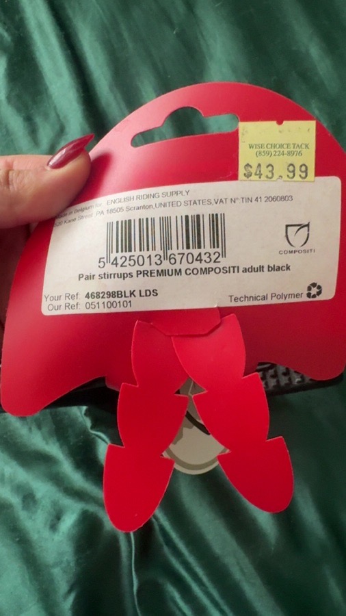 COMPOSITI Stirrups NEW w/ tags