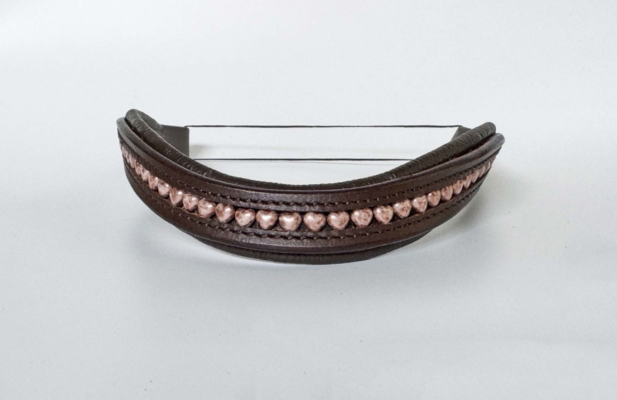 Pink Heart Browband 