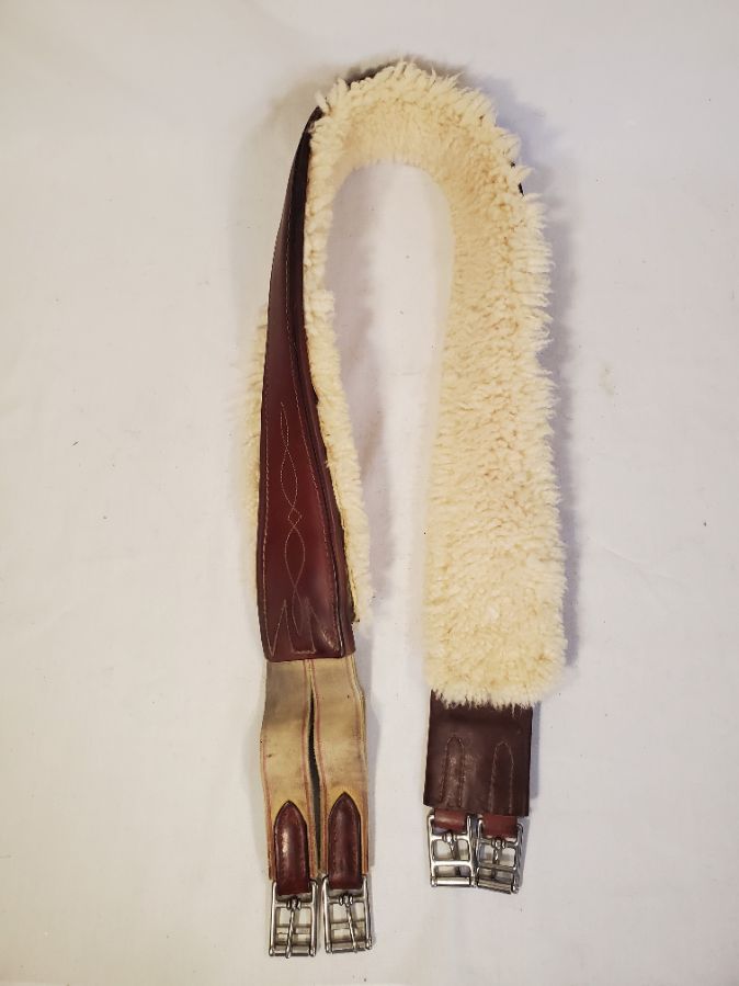 Edgewood Sheepskin Lined Single Elastic Girth - 58"