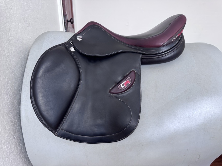 17.5” 2022 Erreplus CA Saddle - Wool Flocked - Fully Adjustable!