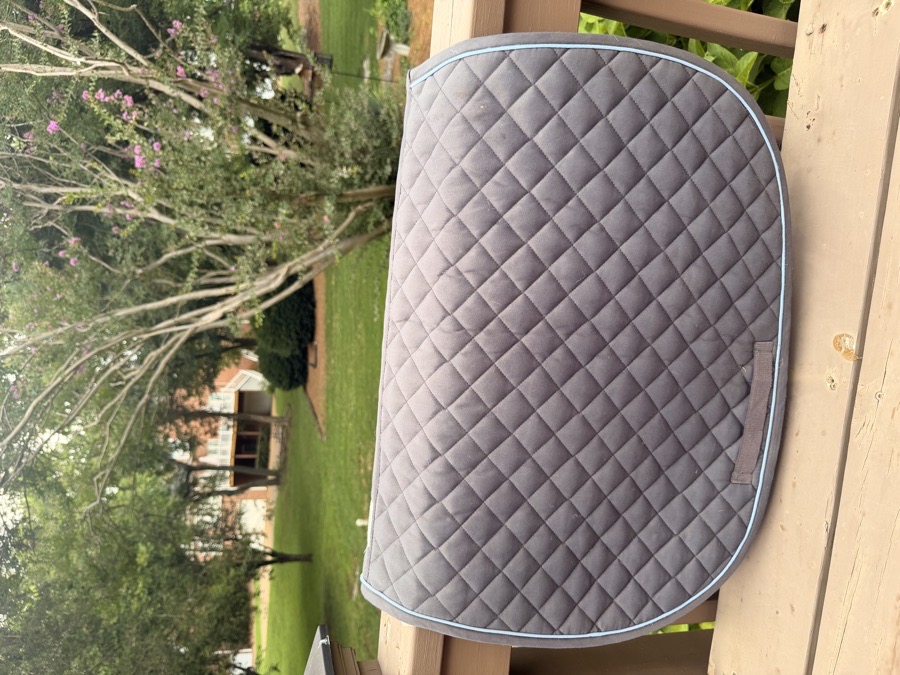 Grey dover saddlery saddle pad