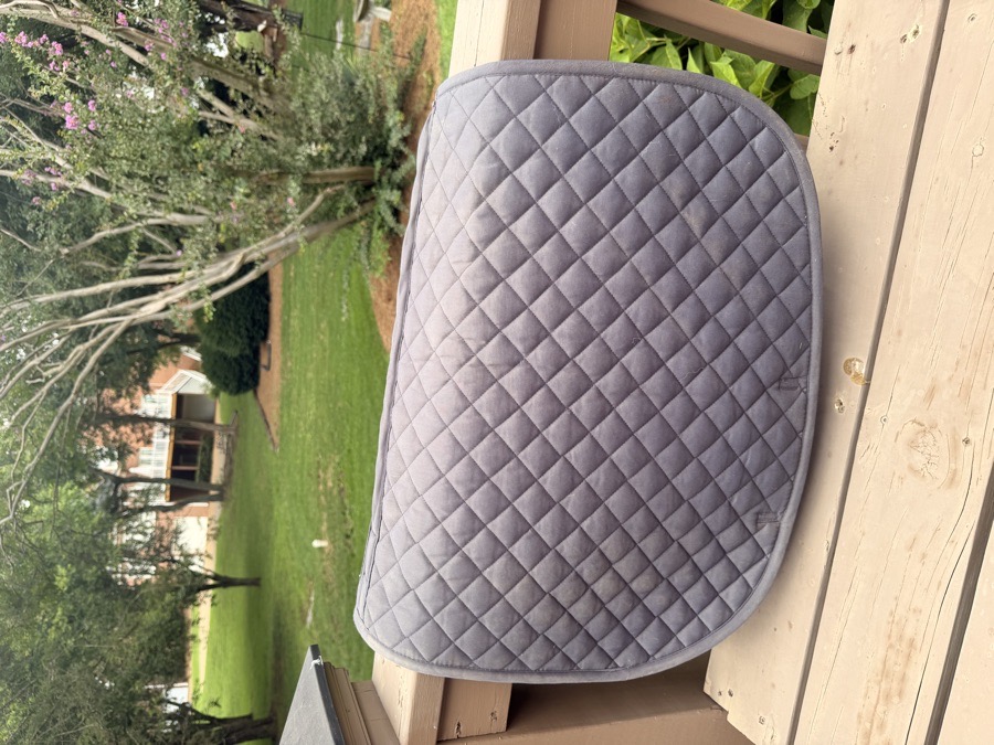 Grey dover saddlery saddle pad