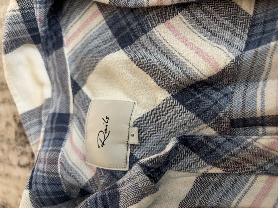 Rails Blue and Ponk Flannel