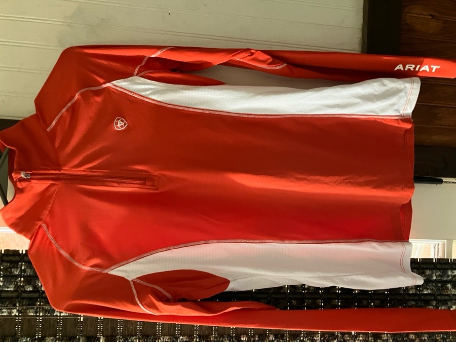 Ariat orange heat series tech top S