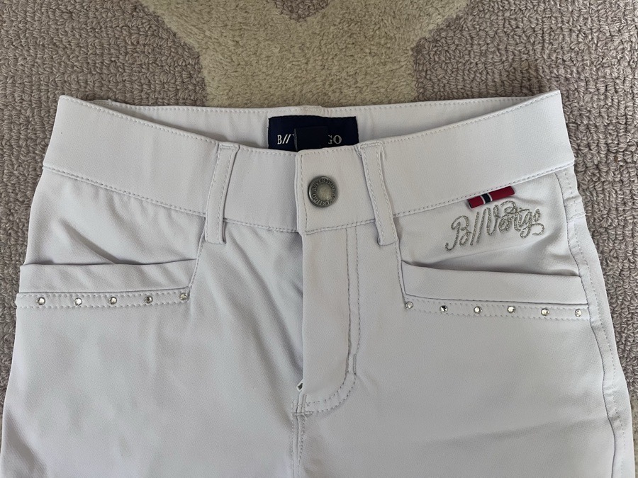 B VERTIGO girl’s M white show breeches