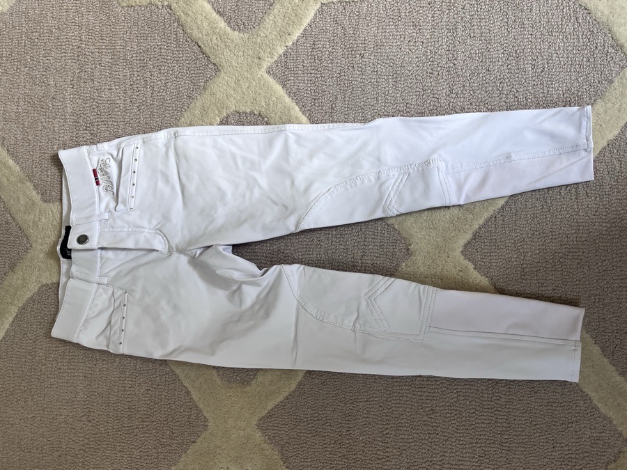 B VERTIGO girl’s M white show breeches