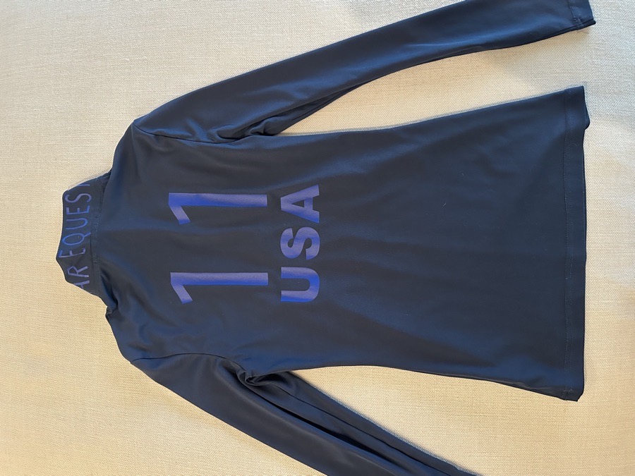 Limited Edition Asmar Equestrian Navy USA Long Sleeve Top