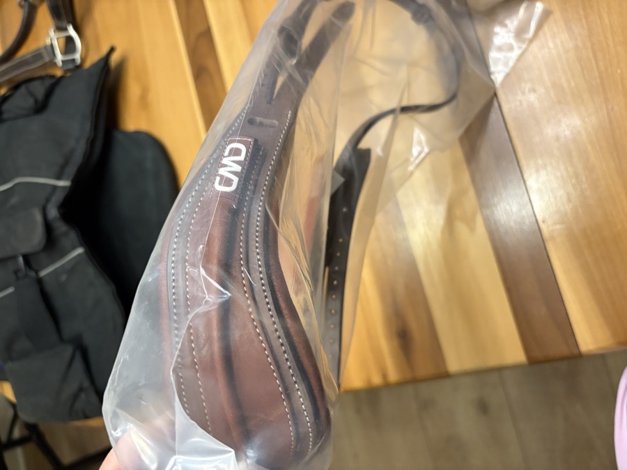 CWD *NEW* french noseband anatomical bridle with removable flash attachment