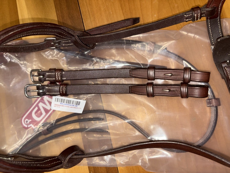 CWD *NEW* french noseband anatomical bridle with removable flash attachment