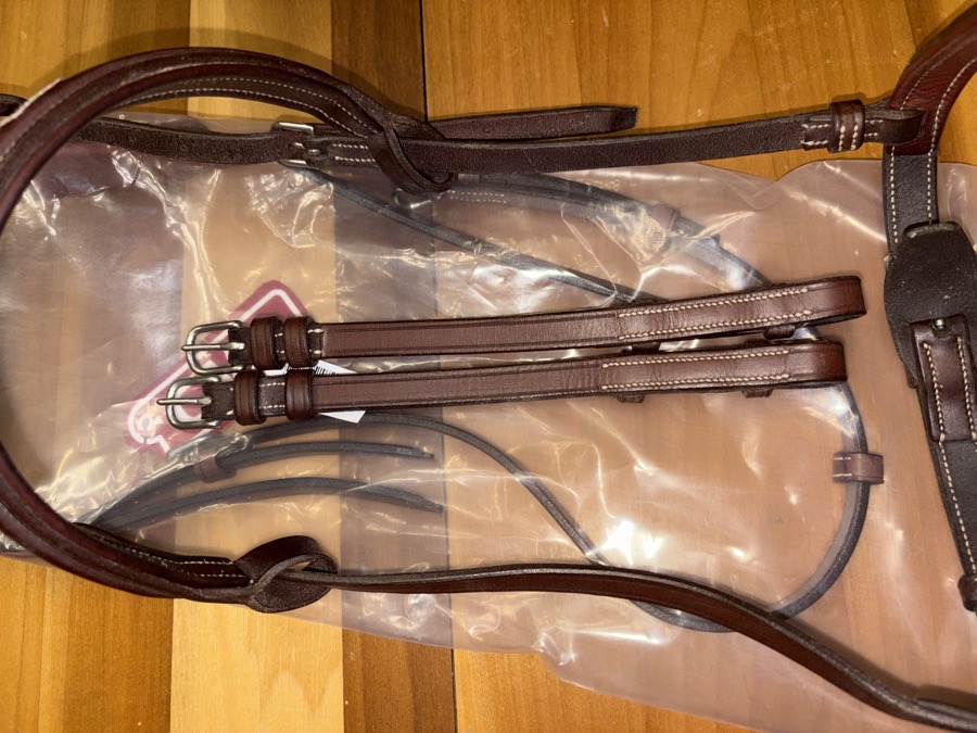 CWD *NEW* french noseband anatomical bridle with removable flash attachment