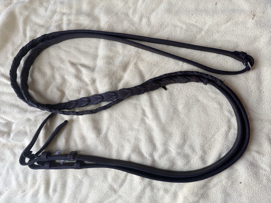 60” fancy stitch laced reins