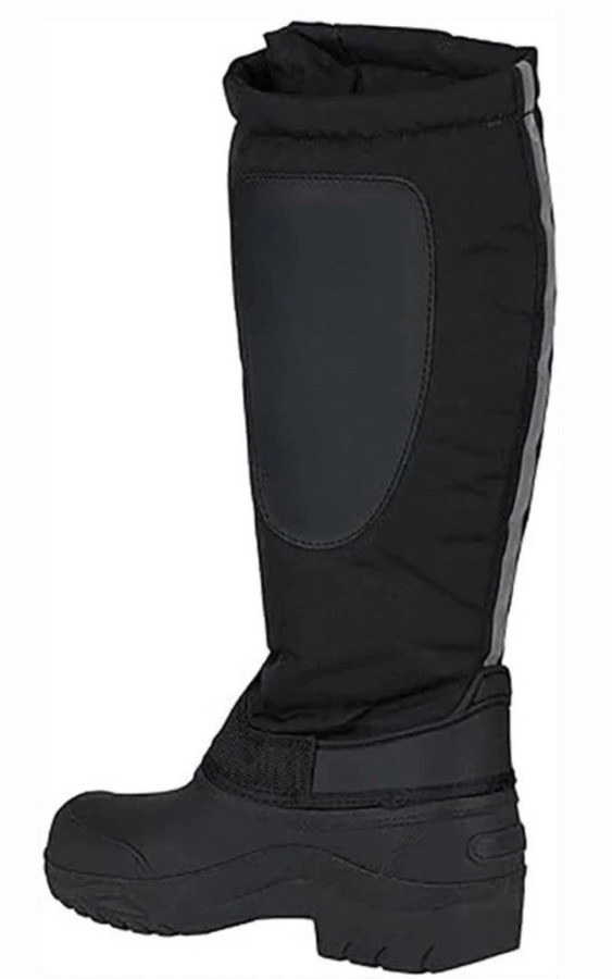 Horze Kids Polar Thermo Tall Winter Riding Boots Black Youth Size 1