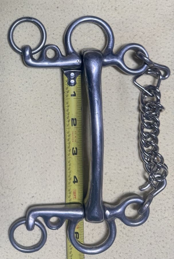 4 1/2” short shank mullen pelham