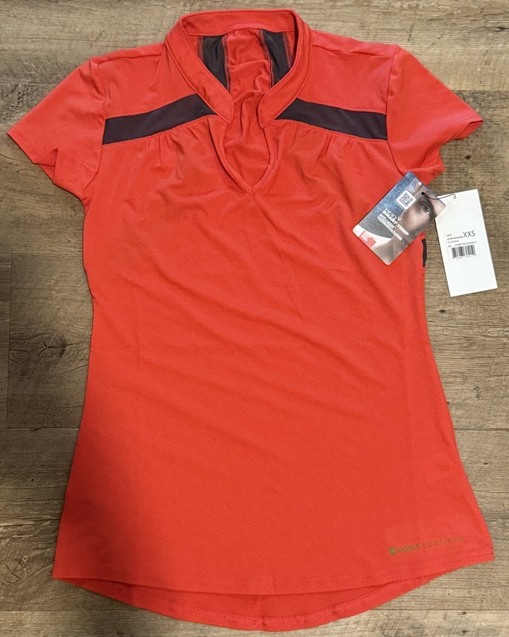 Noble Equestrian Ladies’ Erin Mandarin Short Sleeve Top