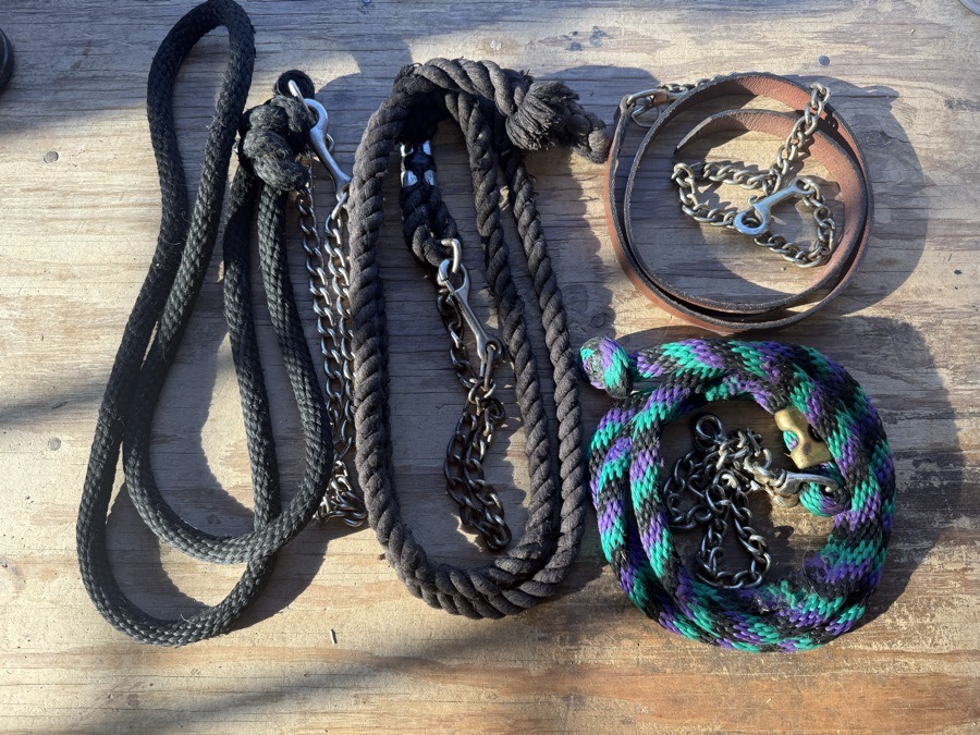 lot of stud chain leads