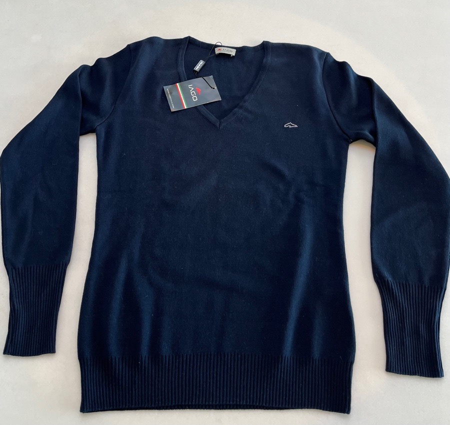 Iago Italia | Luisa Navy V-neck sweater | XL