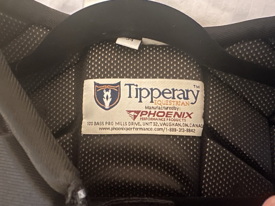 TIPPERARY Rider Protection vest size YL 34