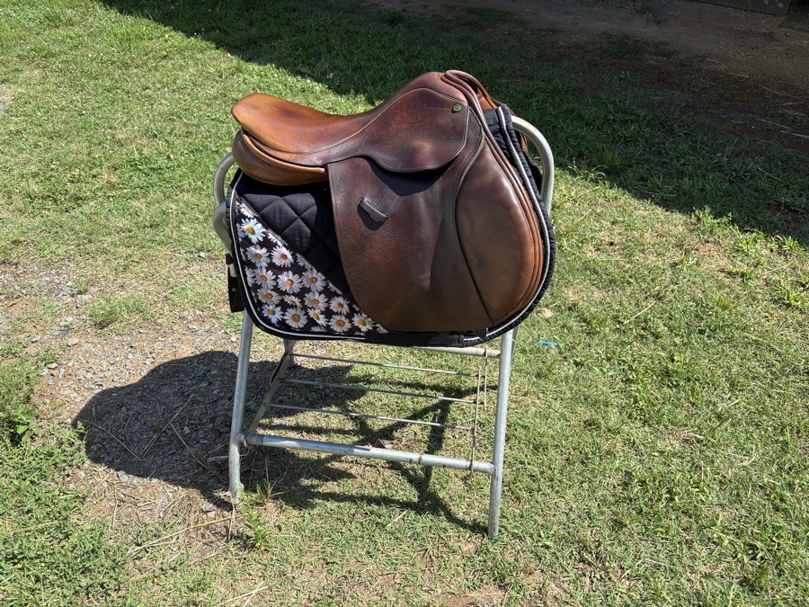 Cob Daisy Saddle Pad & Ear Bonnet Set
