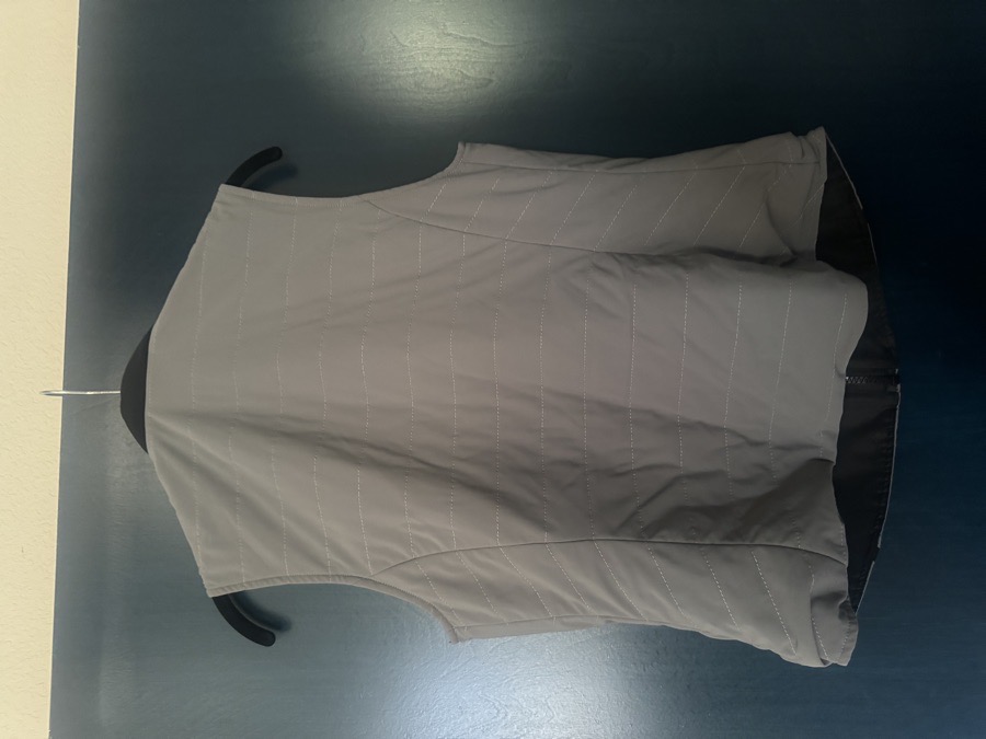 EGO 7 Women Small EU 36 Riding Vest Lightweight Puffer Gray Full Zip - EUC