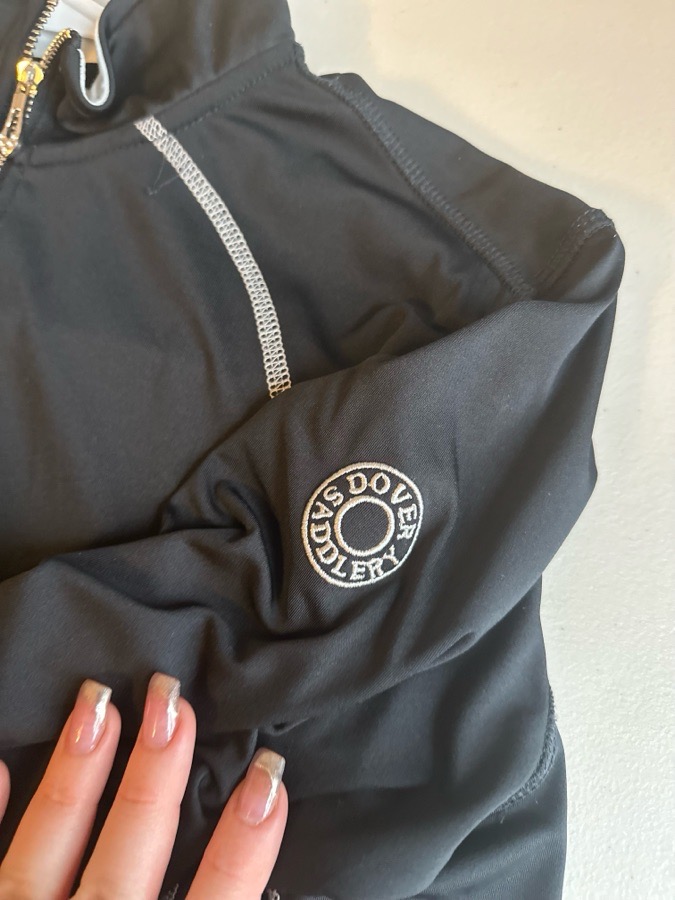 Black Dover Contrast Stitching Long Sleeve Shirt