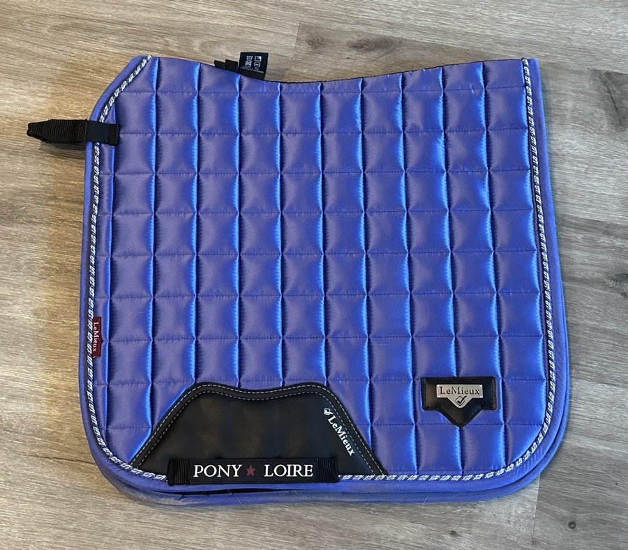 LeMieux Junior Loire (Pony) Dressage Square Pad- Bluebell color