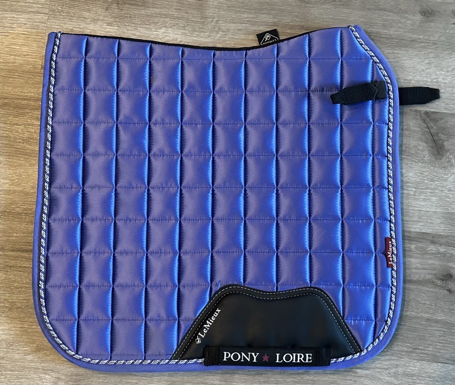 LeMieux Junior Loire (Pony) Dressage Square Pad- Bluebell color