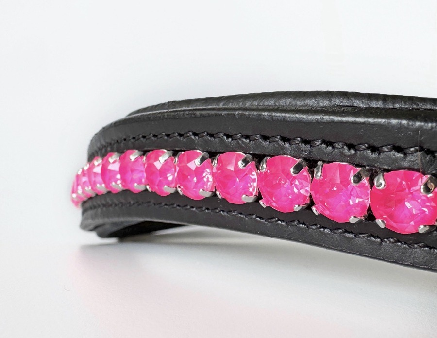 Hot Pink Crystal Browband