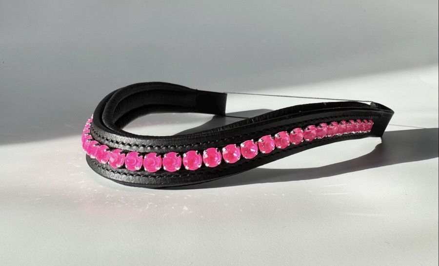 Hot Pink Crystal Browband
