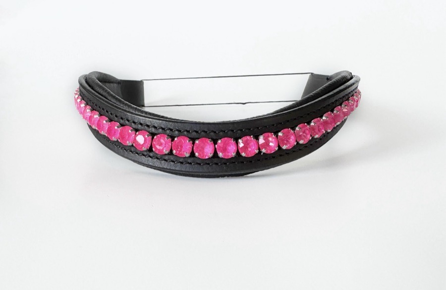 Hot Pink Crystal Browband