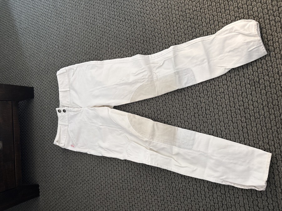 Size 26 Tailored Sportsman White Breeches