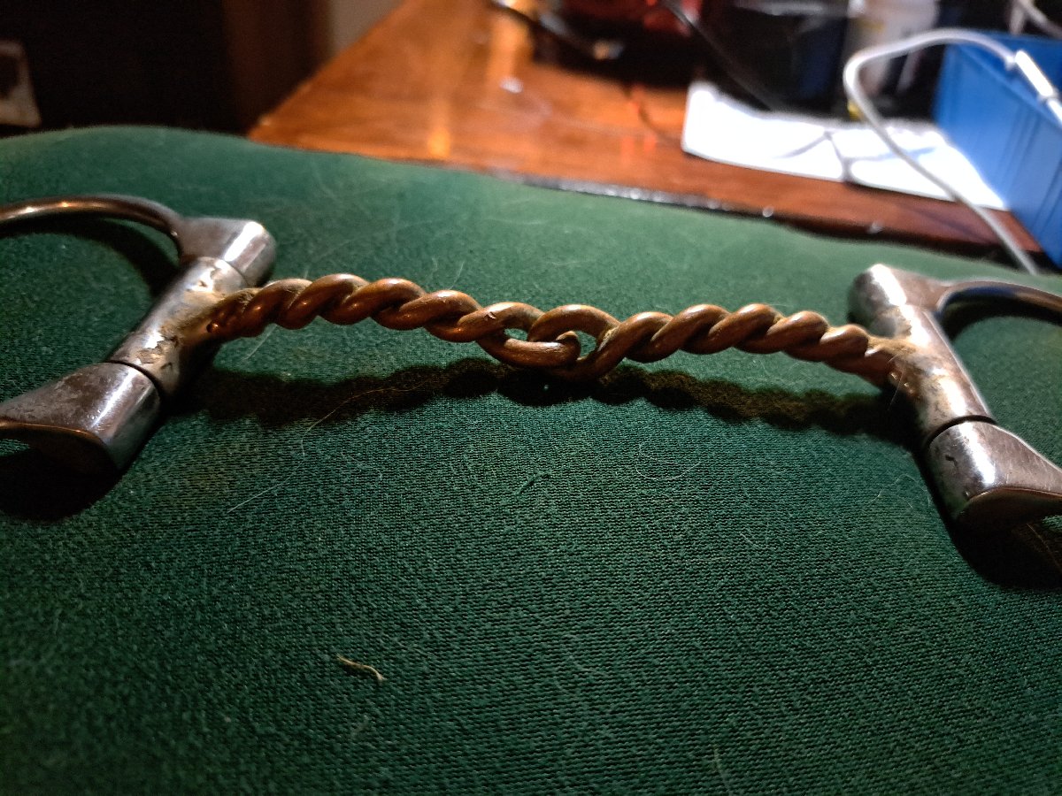 Schneiders Copper Twisted Wire D Ring Snaffle 5"