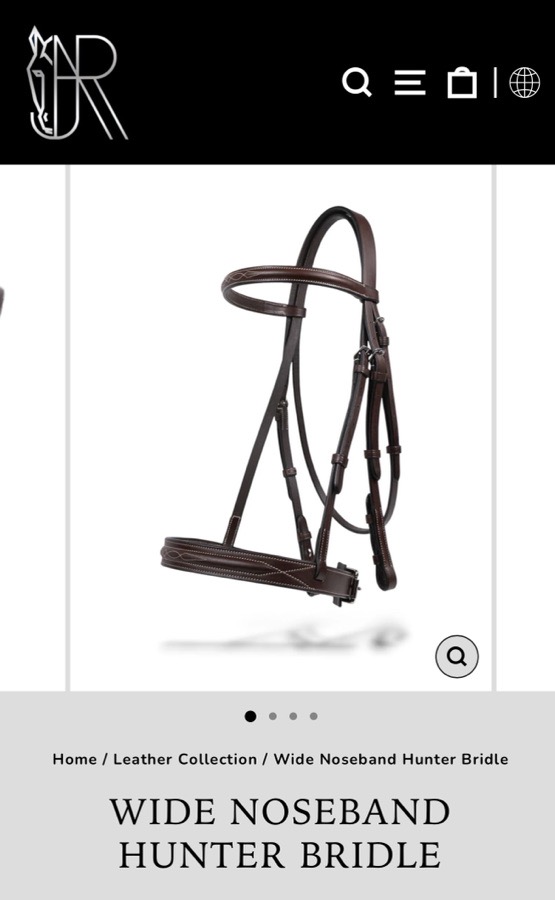 AJR - WIDE NOSEBAND HUNTER Bridle Horse