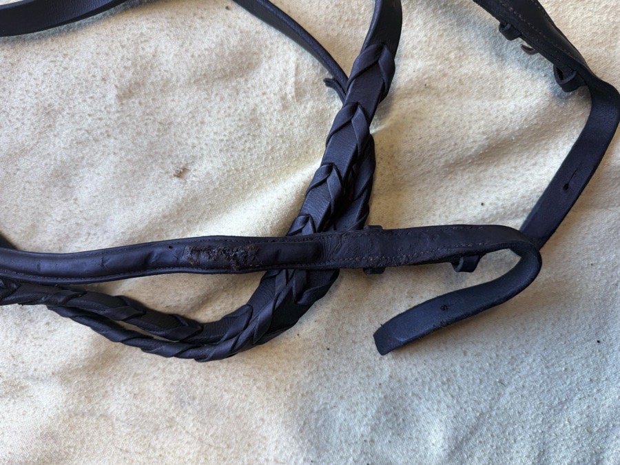 55” plain raise laced reins