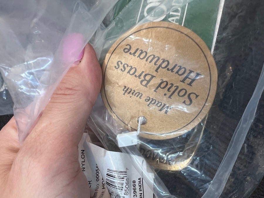 Dover Saddlery Heavy Nylon Horse size Halter BLACK brass hardware