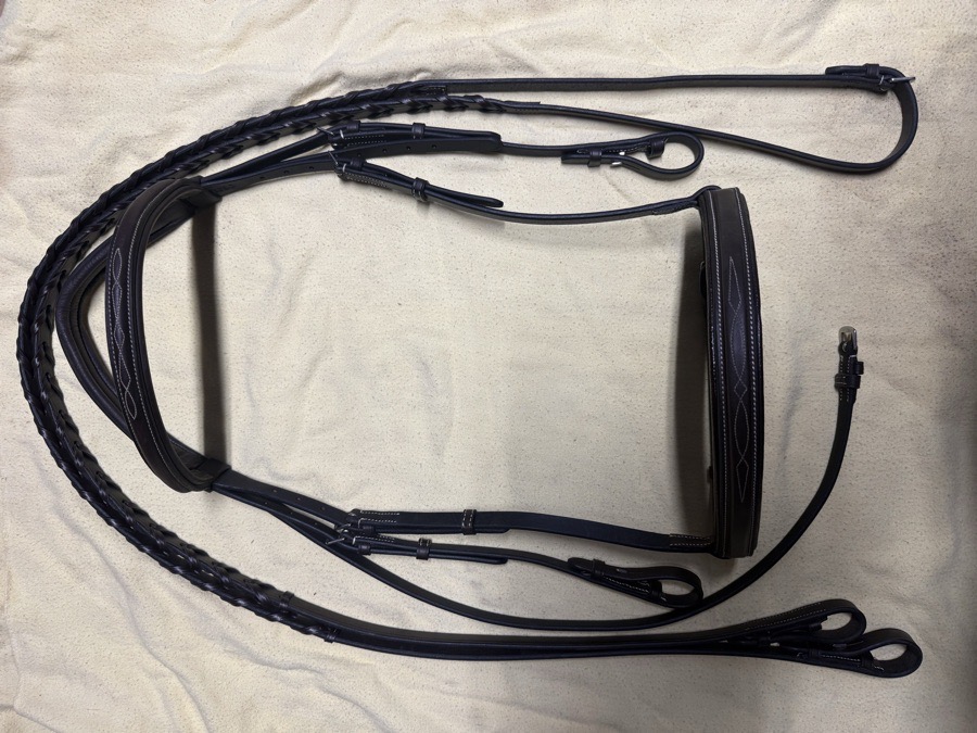 OS fancy stitch hunter bridle