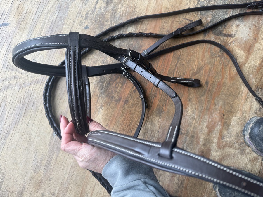 OS fancy stitch hunter bridle