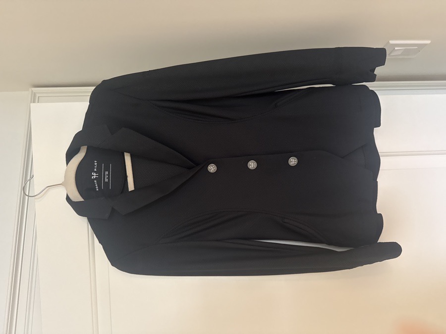 HORSE PILOT Show Coat Black Aeromade Air Vest Compatible Show Coat
