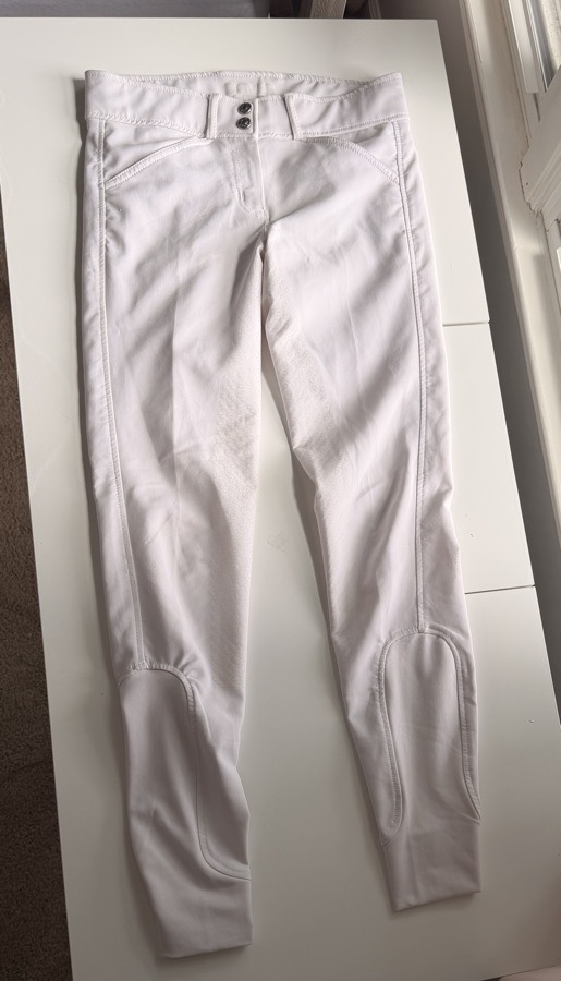 Two pairs white dover breeches