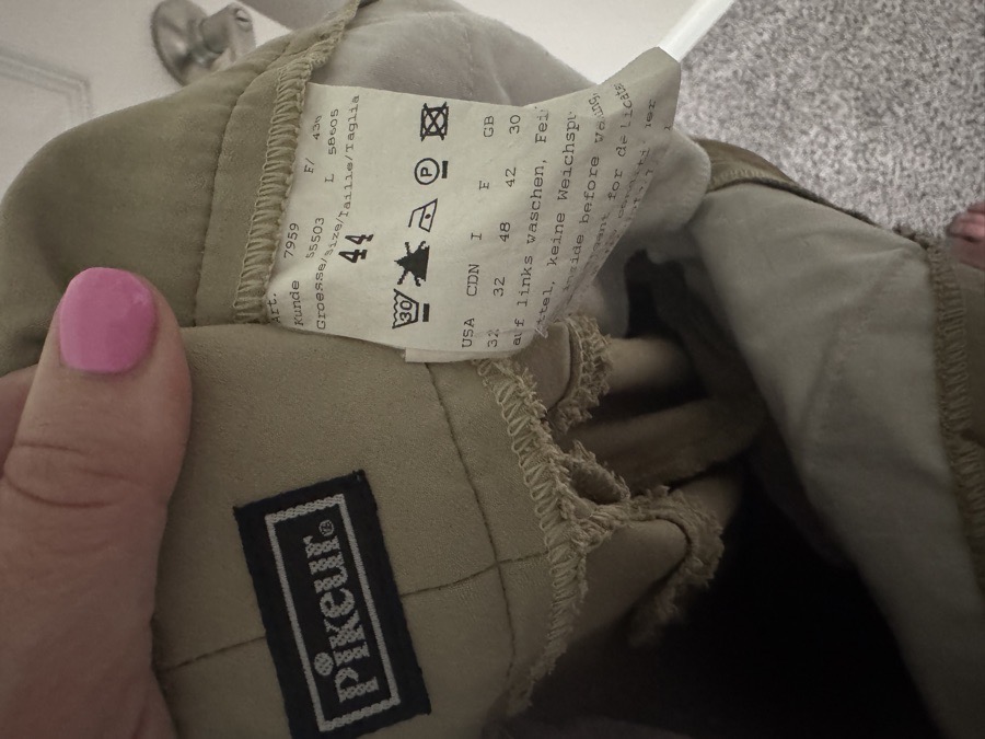 PIKEUR Riding Pants size 32 knee patch- Breeches