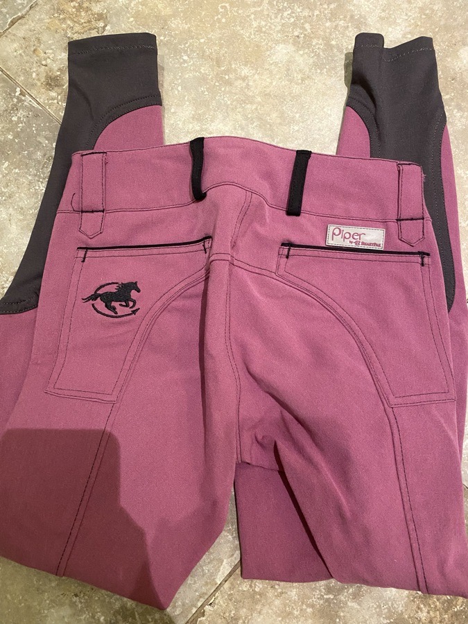 Size 22 - Orchid/Black Smoke- Piper Original Low-rise Breeches by SmartPak