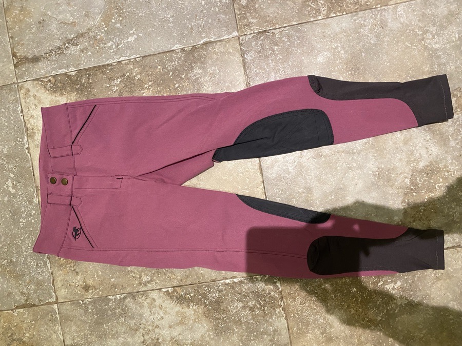 Size 22 - Orchid/Black Smoke- Piper Original Low-rise Breeches by SmartPak